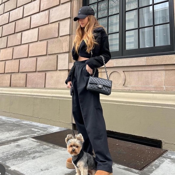 176-NWOT ZARA PANTS WITH A HIGH WAIST - Picture 2 of 5